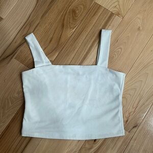 White Abercrombie crop top - like new!